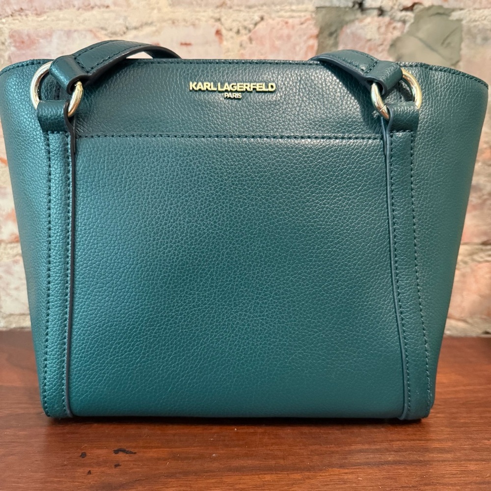 Karl Lagerfeld Teal Shoulder Bag